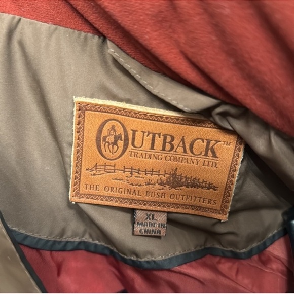NWT Outback Trading Co. Men’s Down Puffer Jacket Sz XL Brown Full Zip Chores - Picture 10 of 14